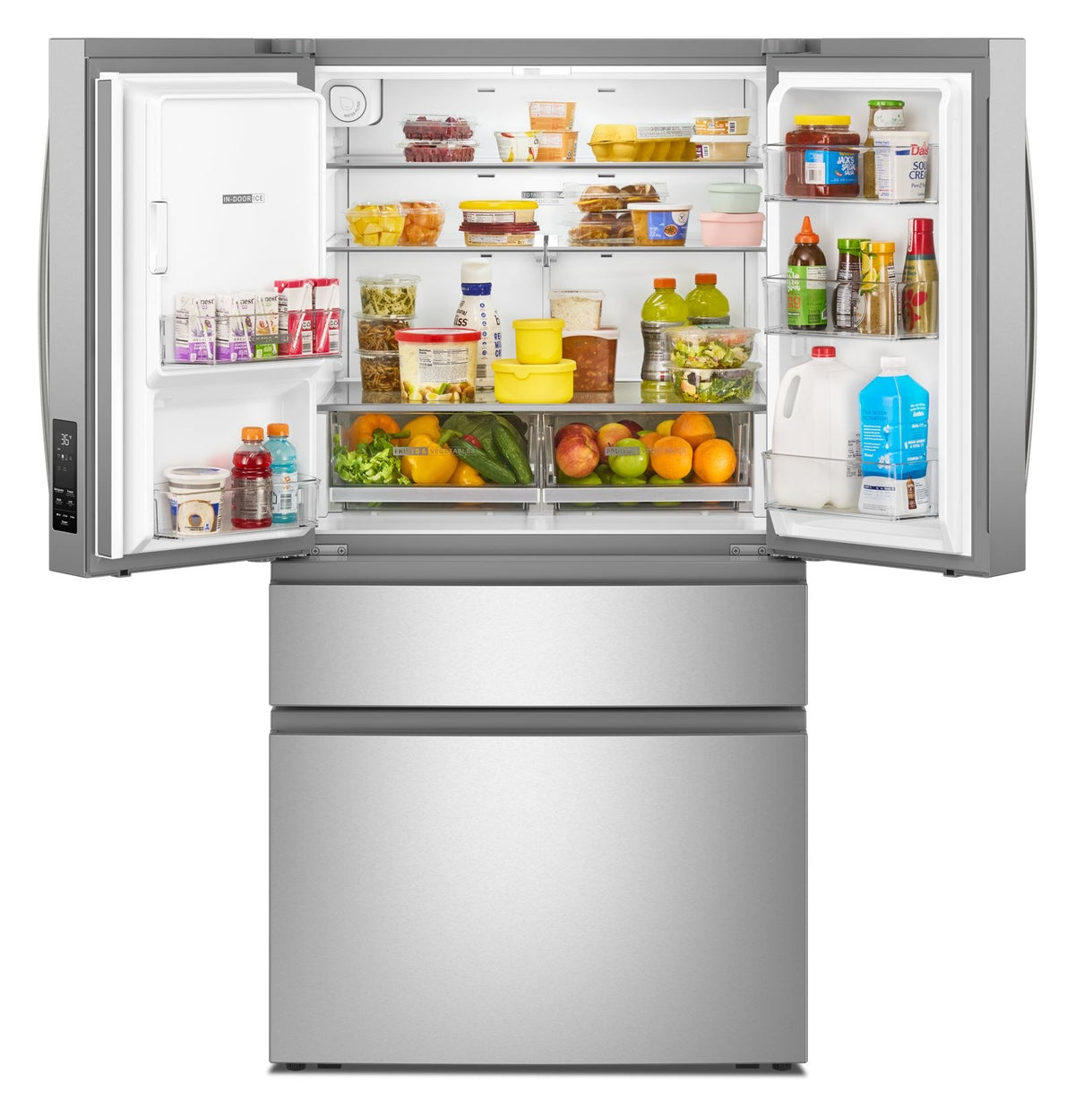 Whirlpool WRMF3636SZ Fingerprint-Resistant Stainless Finish French Door Refrigerator, manufacturer photo 2