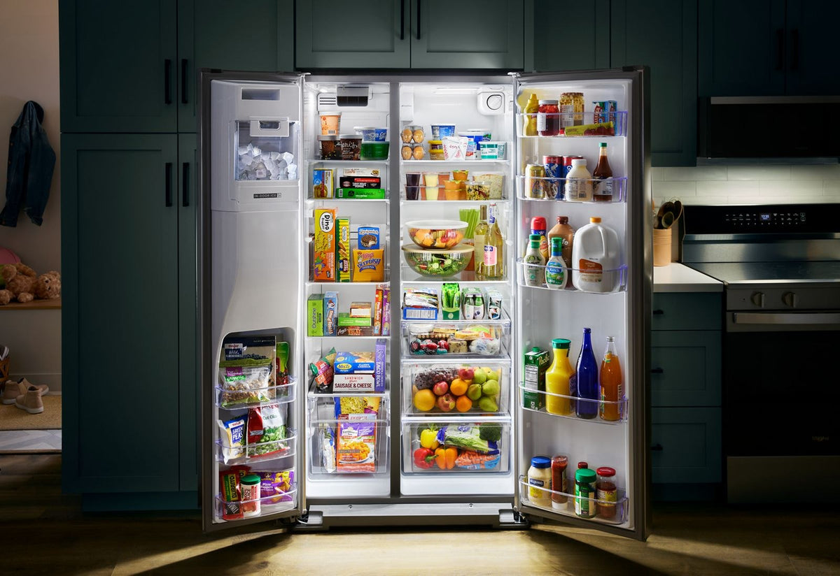 Whirlpool WRSC5536RZ Fingerprint-Resistant Stainless Finish Side-by-Side Refrigerator, manufacturer photo 4