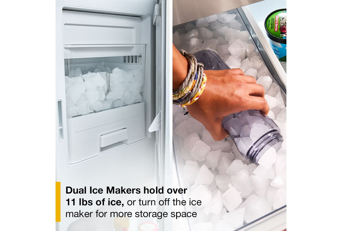 Whirlpool WRFF3736SZ Fingerprint-Resistant Stainless Finish French Door Refrigerator, manufacturer photo 3