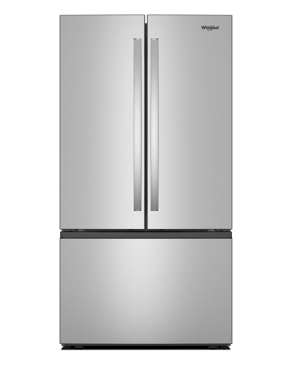 Whirlpool WRFF3136SZ Fingerprint-Resistant Stainless Finish French Door Refrigerator, front view
