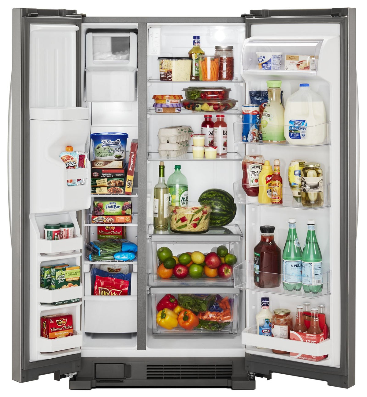 Whirlpool WRS315SDHZ Fingerprint-Resistant Stainless Finish Side-by-Side Refrigerator, manufacturer photo 3